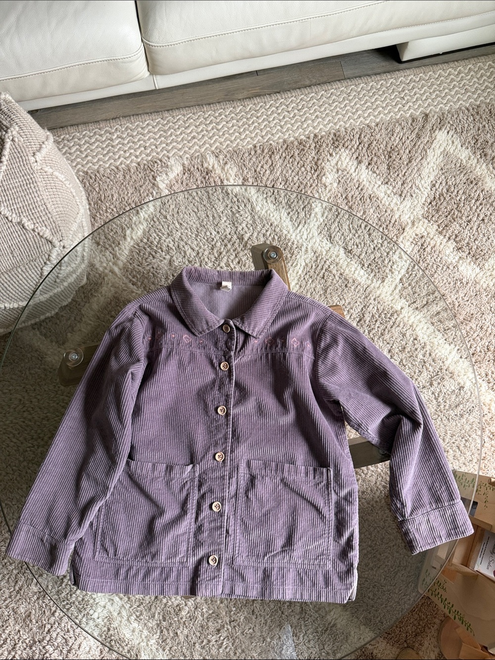 🌈LIILU 🌈 CORDUROY JACKET   & PANTS/ MAUVE / CORDUROY / 8y